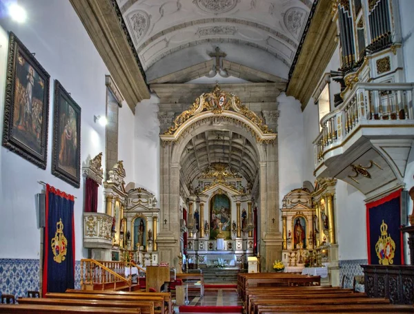Interiér Kostela Milosrdenství Penafielu Portugalsko — Stock fotografie