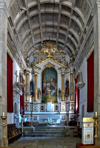 Interiér Kostela Milosrdenství Penafielu Portugalsko — Stock fotografie