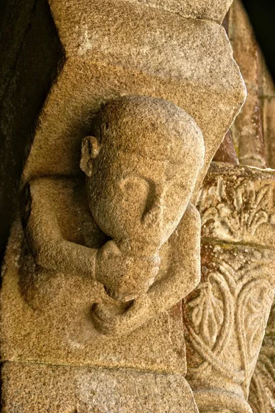 Деталь Романского Монастыря Пако Соуза Пенафиеле Португалия — стоковое фото