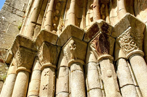 Detalhe Mosteiro Românico Paco Sousa Penafiel Portugal — Fotografia de Stock