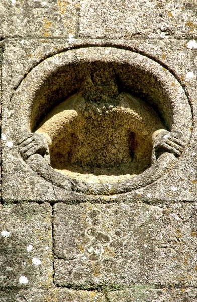 Detalhe Mosteiro Românico Paco Sousa Penafiel Portugal — Fotografia de Stock