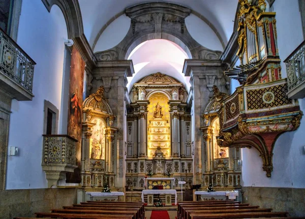 Intérieur Église Miséricorde Viseu Portugal — Photo