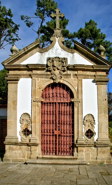 Chapelle Dans Jardin Avec Ruines Couvent Matosinhos Portugal — Photo
