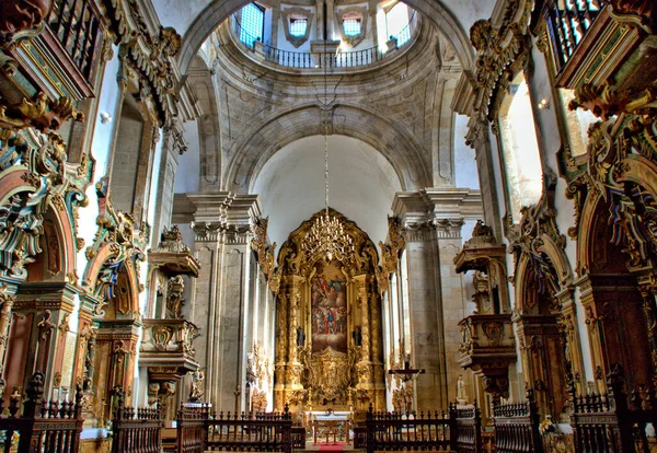 Interiér Kostela Kláštera Sao Miguel Refojos Cabeceiras Basto Portugalsko — Stock fotografie