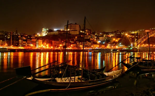 Douro Vanaf Ribeira Vila Nova Gaia Portugal — Stockfoto