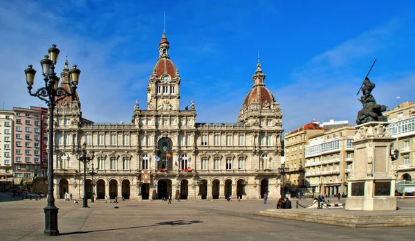 Edifício Prefeitura Coruna Espanha — Fotografia de Stock