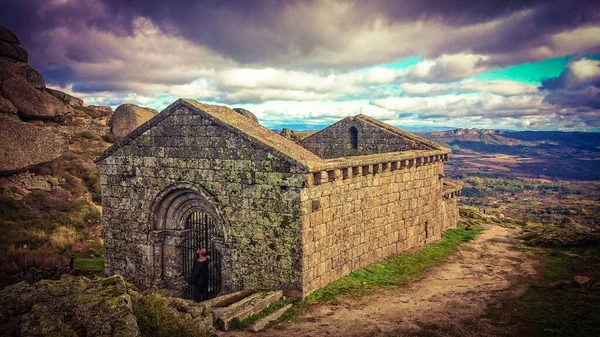 Romanesque Chapel Monsanto Centre Portugal — Stock Photo, Image