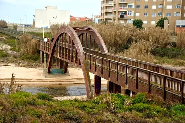 Pawn Bridge Labruge Vila Conde Πορτογαλία — Φωτογραφία Αρχείου