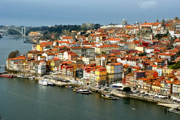 Panoramautsikt Över Porto Portugal — Stockfoto