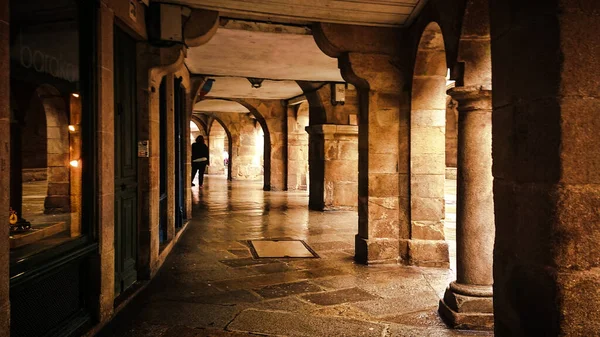 Arcades Street Santiago Compostela Spain — Stock Photo, Image