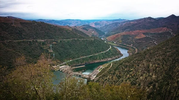 Vista Sobre Rio Douro Vinhas Portugal — Fotografia de Stock