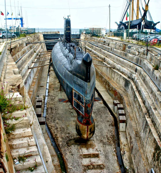 Onderzeeër Barracuda Almada Portugal — Stockfoto