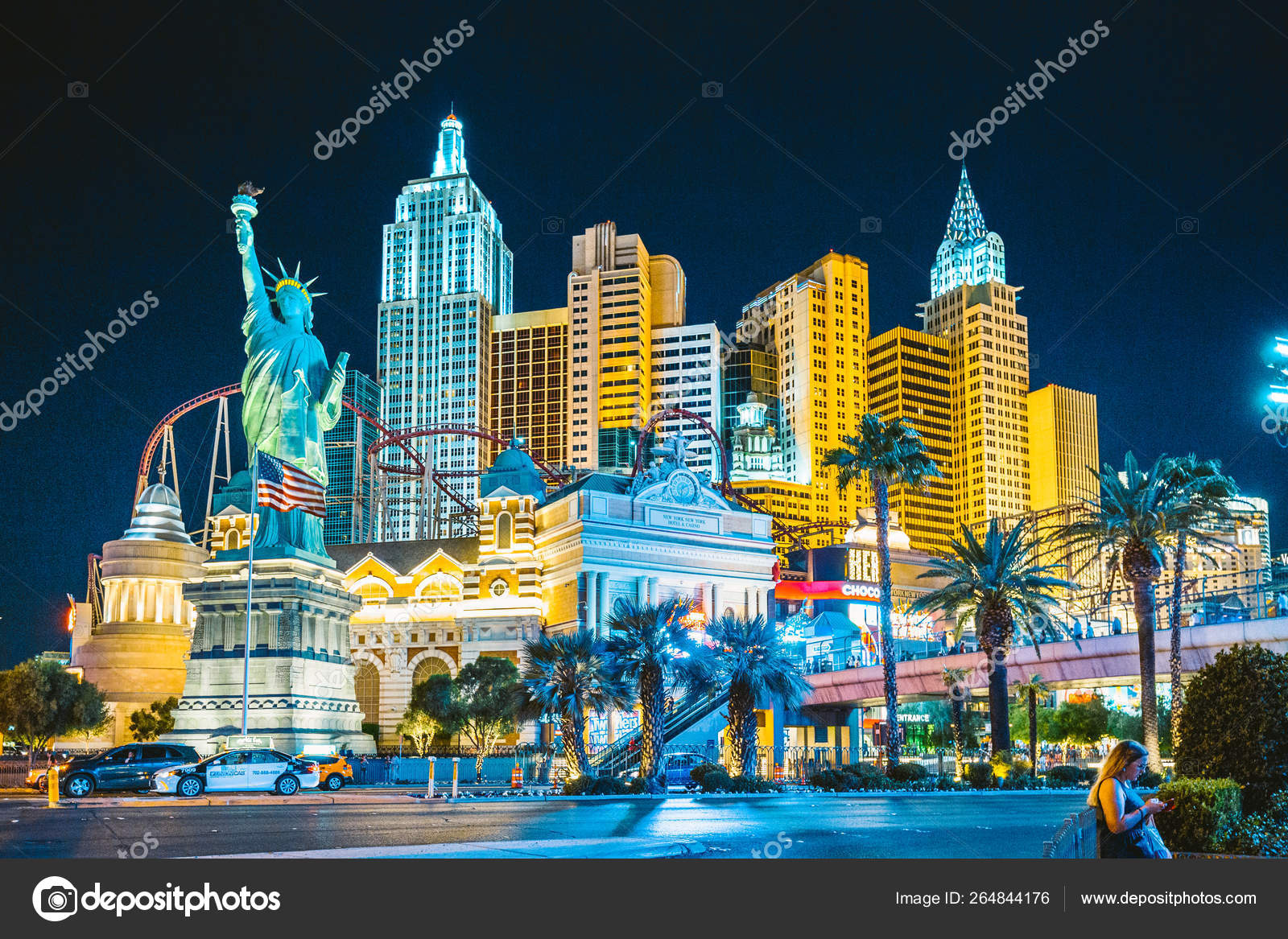 Las Vegas Skyline at night. The Las Vegas skyline with illuminated casinos  and r , #AFFILIATE, #Skyline, #night, #Las,…