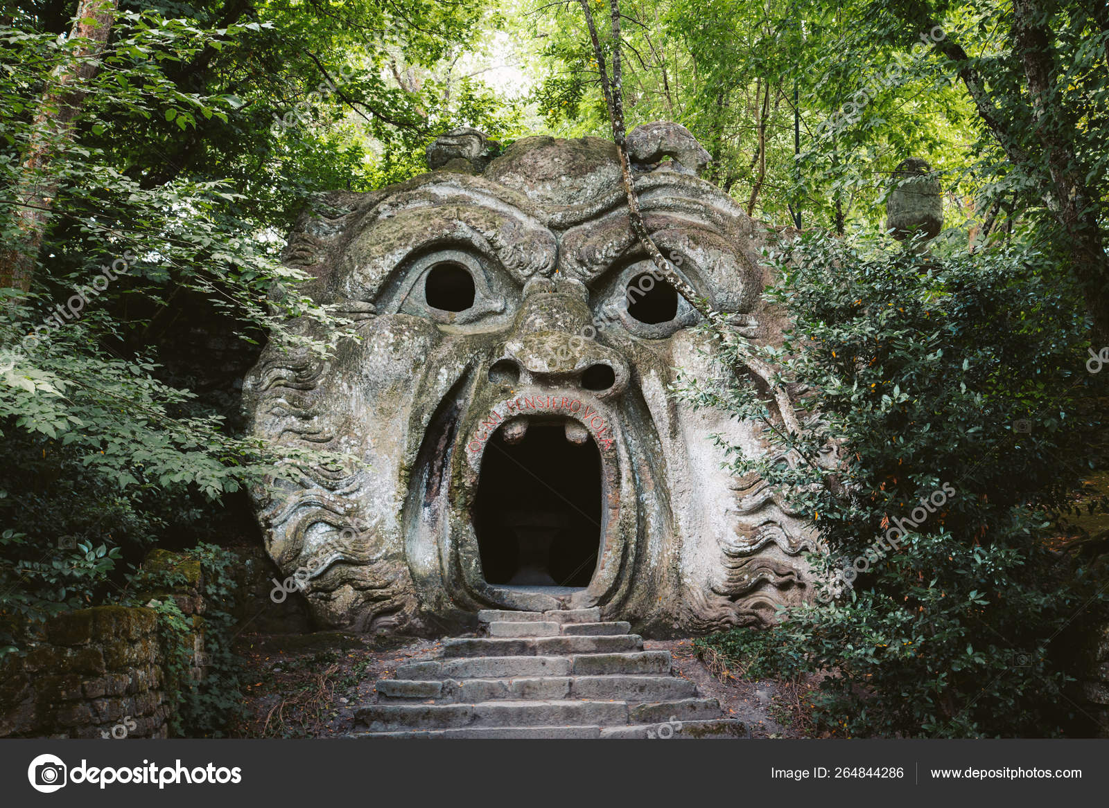 Parco Dei Mostri Park Of The Monsters In Bomarzo Lazio Italy
