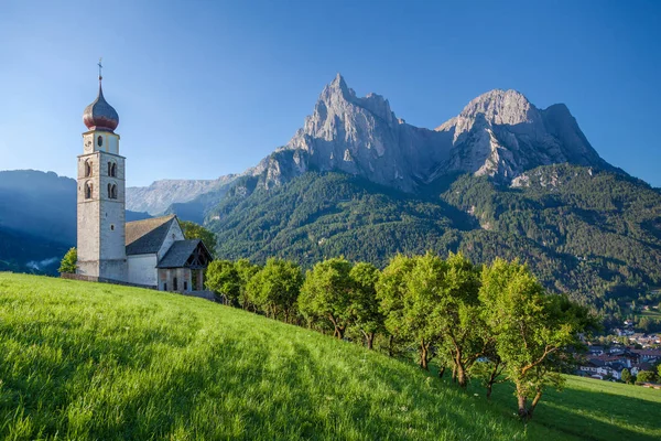 Seis am Schlern, Jižní Tyrolsko, Dolomity, Itálie — Stock fotografie