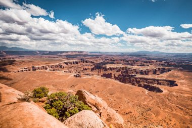 Canyonlands Ulusal Parkı'nda GökyüzündeKi Ada, Utah, Abd