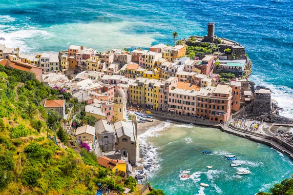Staden Vernazza, Cinque Terre, Italien — Stockfoto