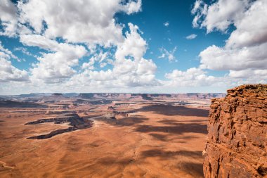 Canyonlands Ulusal Parkı'nda Green River Overlook, Utah, Abd