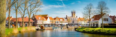 Tarihi Sluis kasabası, Zeelandic Flanders bölgesi, Hollanda