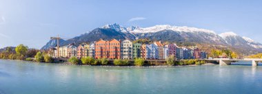 Innsbruck, Tyrol, Avusturya'nın panoramik manzarası