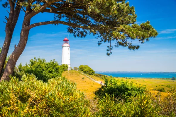 Lighthouse Dornbusch on the island Hiddensee, Ostsee, Germany — Stock Photo, Image