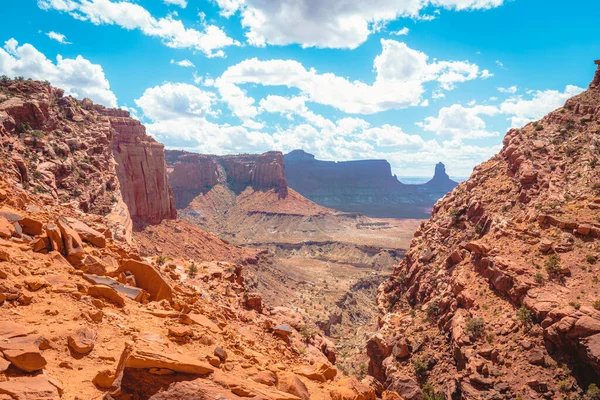 Hermoso Paisaje Del Oeste Americano Canyonlands National Park Island Sky — Foto de Stock