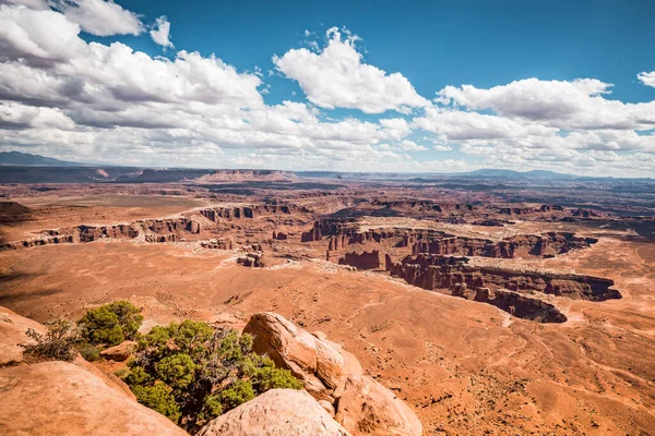 Hermoso Paisaje Del Oeste Americano Canyonlands National Park Island Sky — Foto de Stock