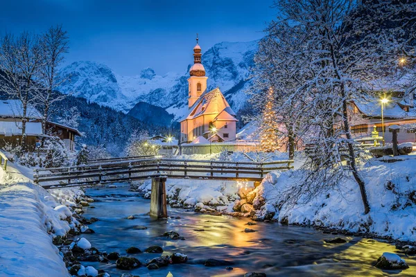 Schöner Blick Auf Die Wallfahrtskirche Sankt Sebastian Der Dämmerung Mit — Stockfoto