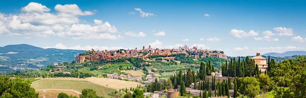 Schöne Aussicht Auf Die Altstadt Von Orvieto Umbrien Italien lizenzfreie Stockfotos