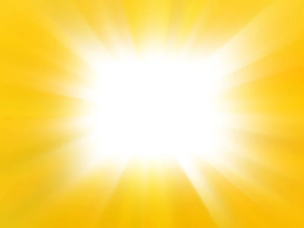 壮大な夏の太陽と夏の背景 要旨太陽光で黄色と白の背景 星の光の効果 — ストック写真