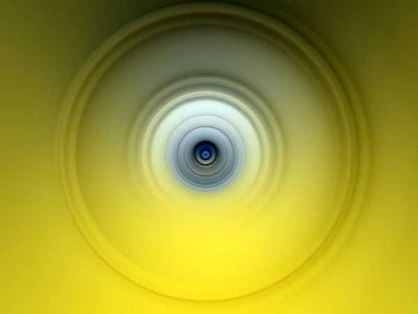 Abstrato Radial Motion Blur Sobre Fundo Amarelo Modelo Círculo Para — Fotografia de Stock