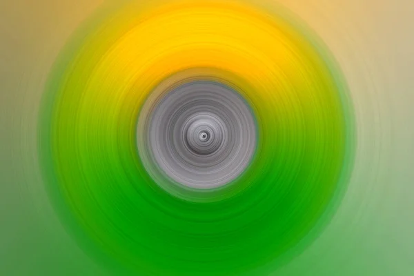 Abstrakt Radial Motion Blur Gulgröna Toner Cirkelmall För Etikett Tyg — Stockfoto