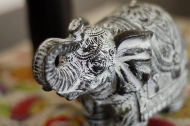 bir Hintli fil mum heykeli