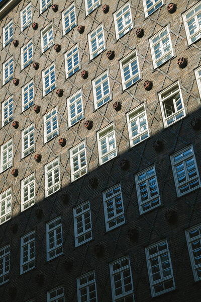 Low angle view of beautiful building in Hamburg, Germany