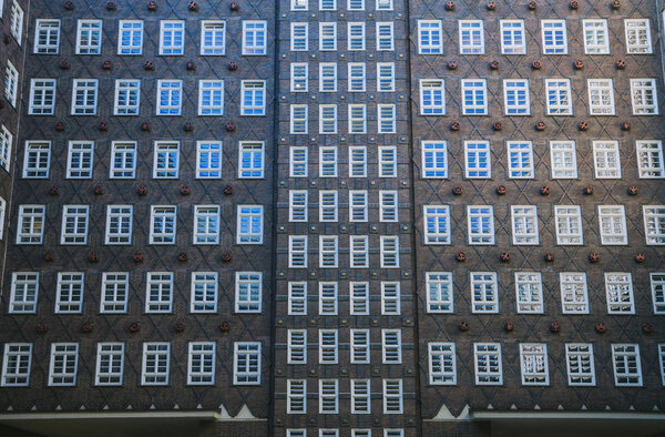 Full frame image of building in Hamburg, Germany