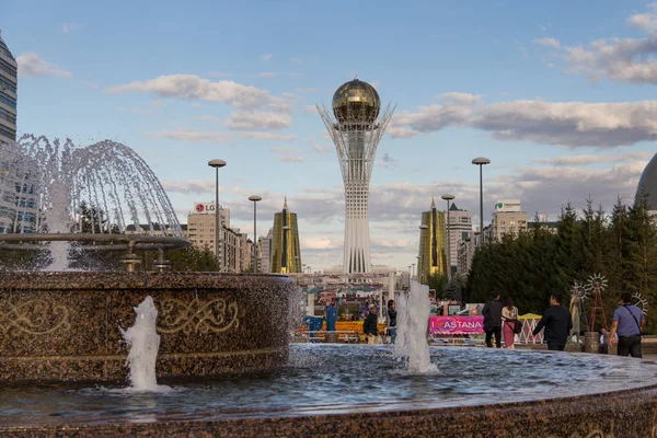 Nur Sultan Astana Kazakhstan 2017 Capital Kazakhstan Nur Sultan Astana — Stock Photo, Image