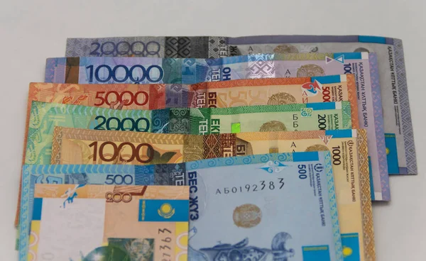 Kazachstan Nationale Munt Tenge Papiergeld — Stockfoto