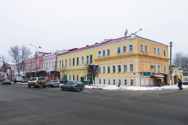 Bâtiment Historique Dans Ville Uralsk Rue Centrale — Photo