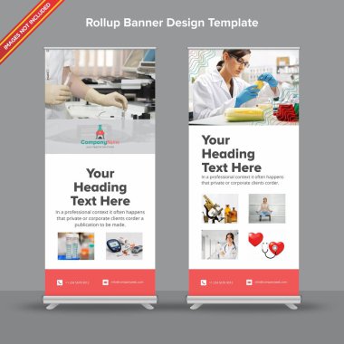 Çok az mavi ve mor Rollup Banner