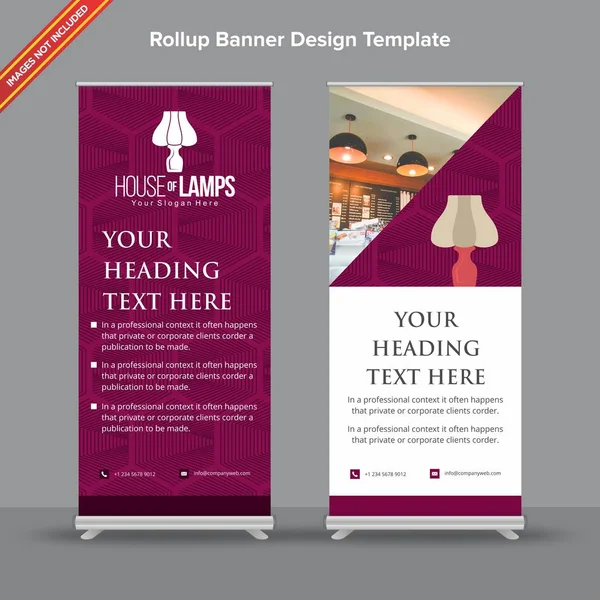 Erik tonda dokusal Rollup Banner