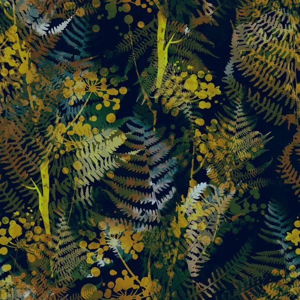 Південні Квіти Безшовний Візерунок — стокове фото