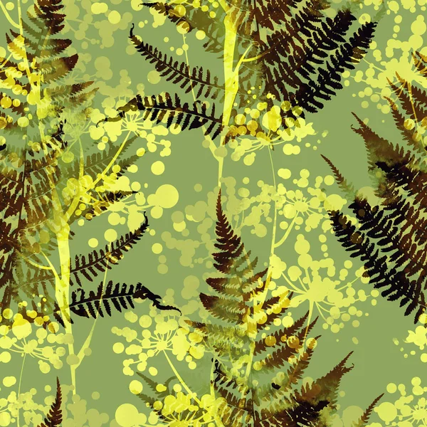 Southern Blooming Flowers Seamless Pattern — Stock Photo, Image