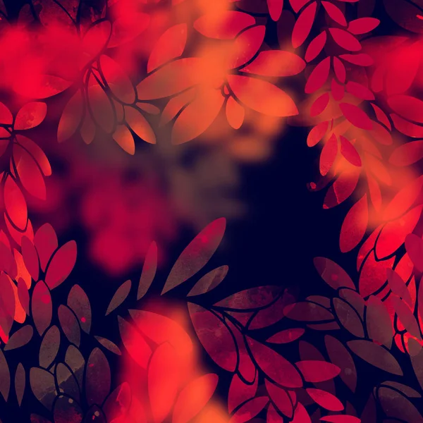 수채화 텍스처와 디지털 손으로 그려진된 그림의 추상적인 Succulents 인쇄물과 패턴을 — 스톡 사진