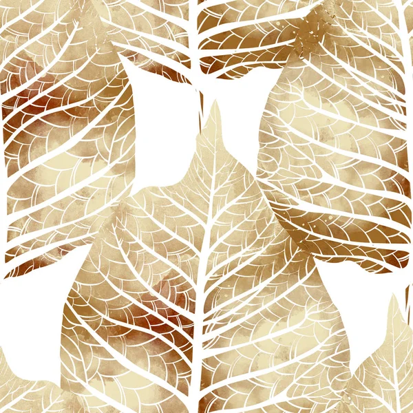 Imprints Abstract Tender Leaves Veins Mix Repeat Seamless Pattern Digital — Stock Photo, Image