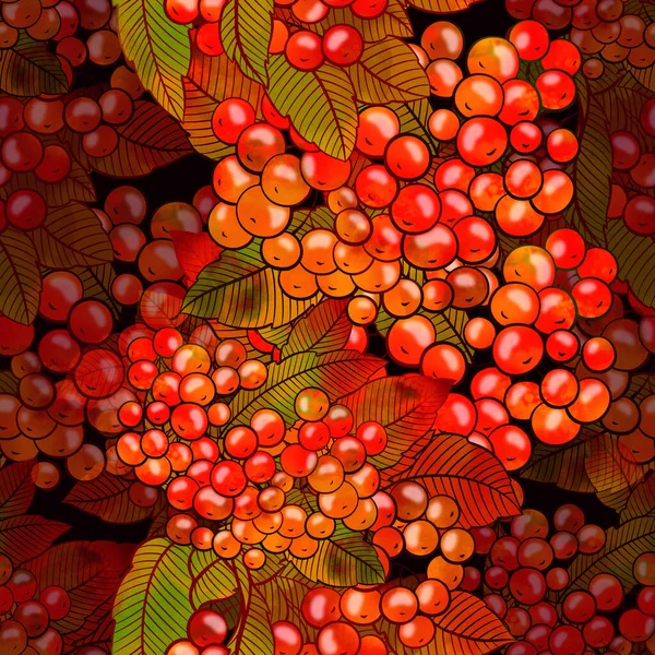열매와 윤기없는 패턴이다 디지털 라인은 물보라를 이용하여 그림을 그리고 미디어 — 스톡 사진