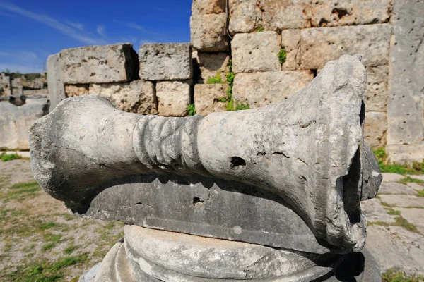 Roman Palestra Został Zbudowany Trawertyn Planie Kwadratu Gajusza Juliusza Cornutus — Zdjęcie stockowe