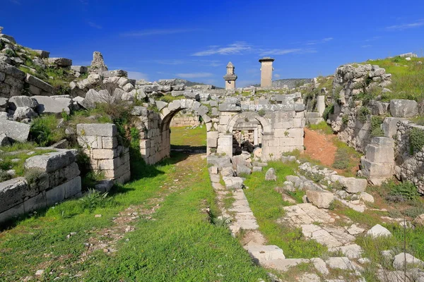 Dolna 2Nd Century Wejście Teatr Rzymski Dated Zbudowany Nad Jednego — Zdjęcie stockowe