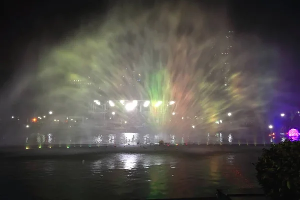 Musical Dancing Fountain Rizal Park Liwasang Rizal Deemed Biggest One — Stock Photo, Image