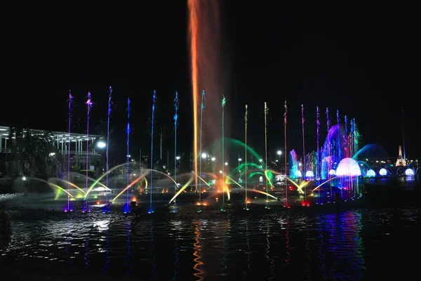 Musical Dancing Fountain Rizal Park Liwasang Rizal Deemed Biggest One — Stock Photo, Image