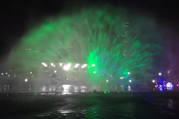 Musical Dancing Fountain Rizal Park Liwasang Rizal Deemed Biggest One — Stock Photo, Image